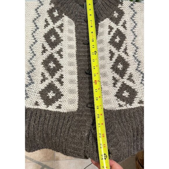 Elsamanda Wool Blend Cardigan Sweater With Toggle Closure Sz M Made in Italy - Picture 13 of 16